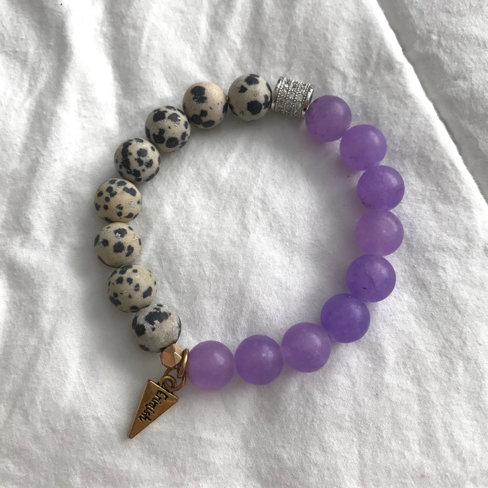 Erimish Bracelet- Purple and leopard
